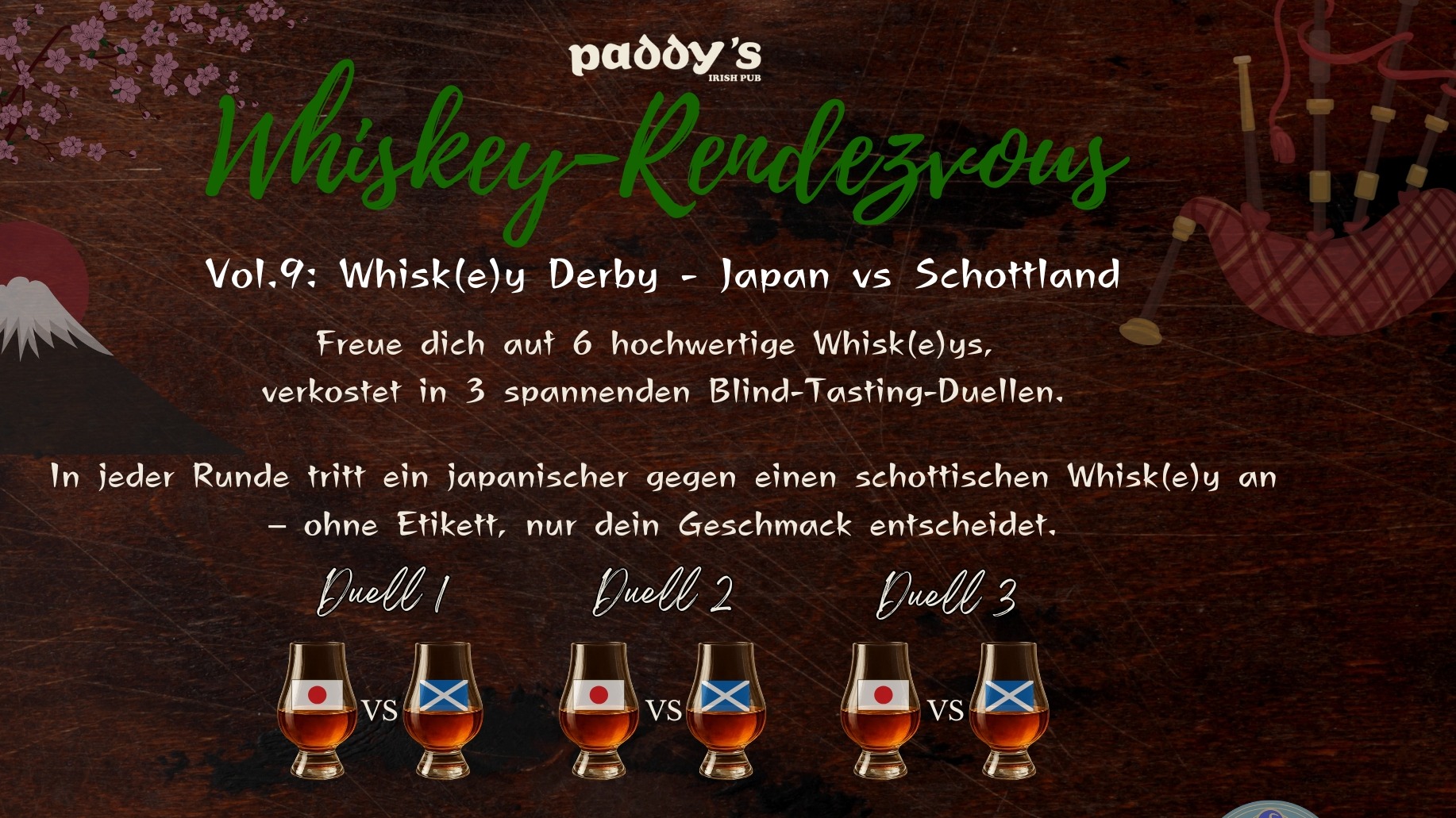 Whiskey-Rendezvous Vol. 9 - Whisk(e)y-Derby - Japan vs. Schottland