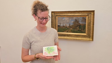 Familienworkshop - Marmorieren mit Pastellkreide