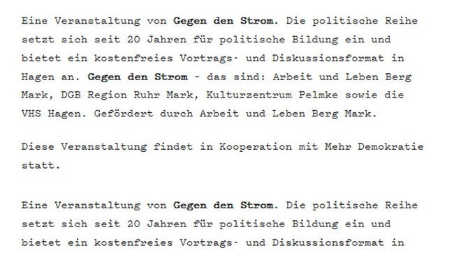 Hagen hört sich zu (GEGEN DEN STROM)