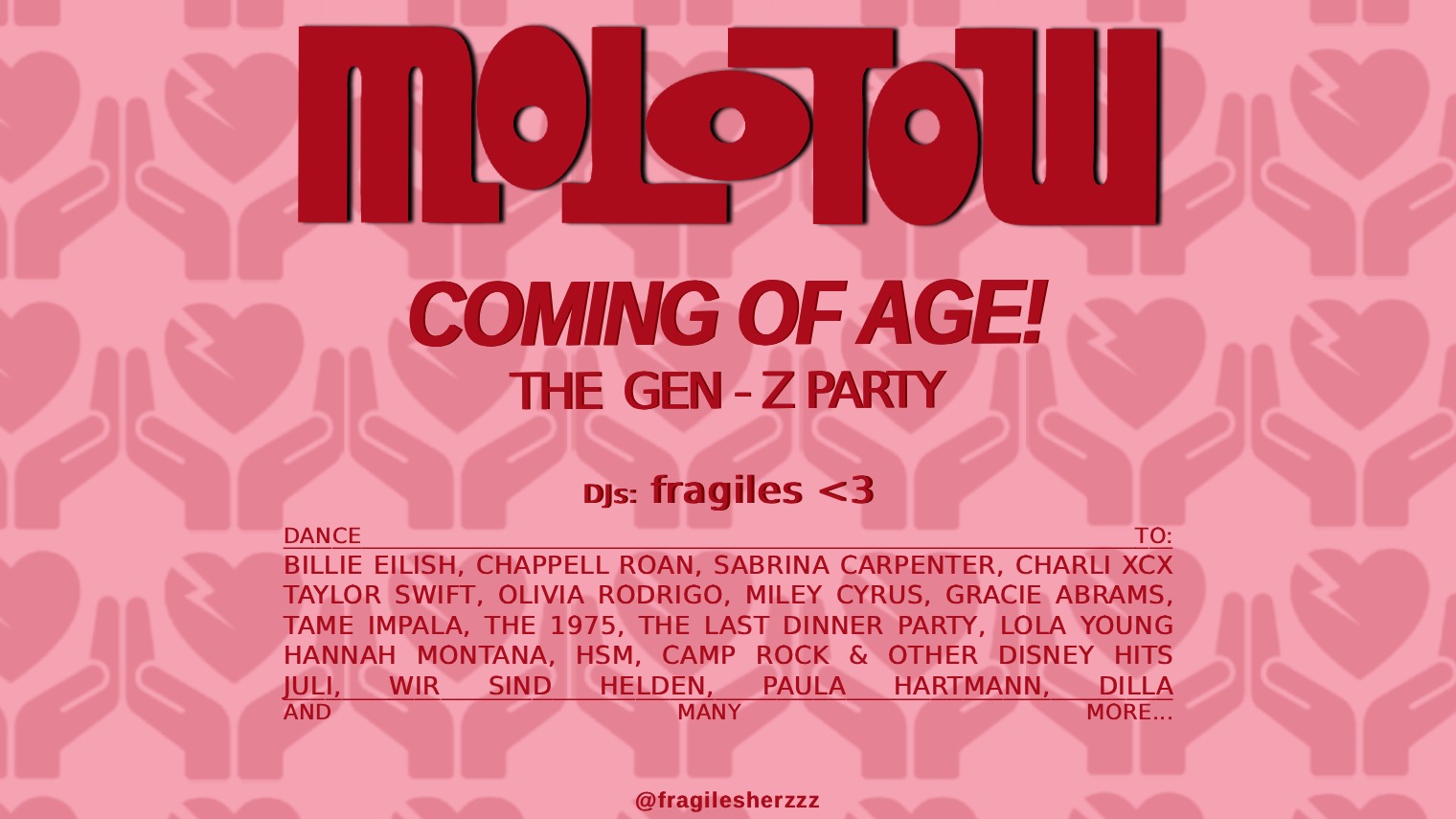 COMING OF AGE (gen-z party)