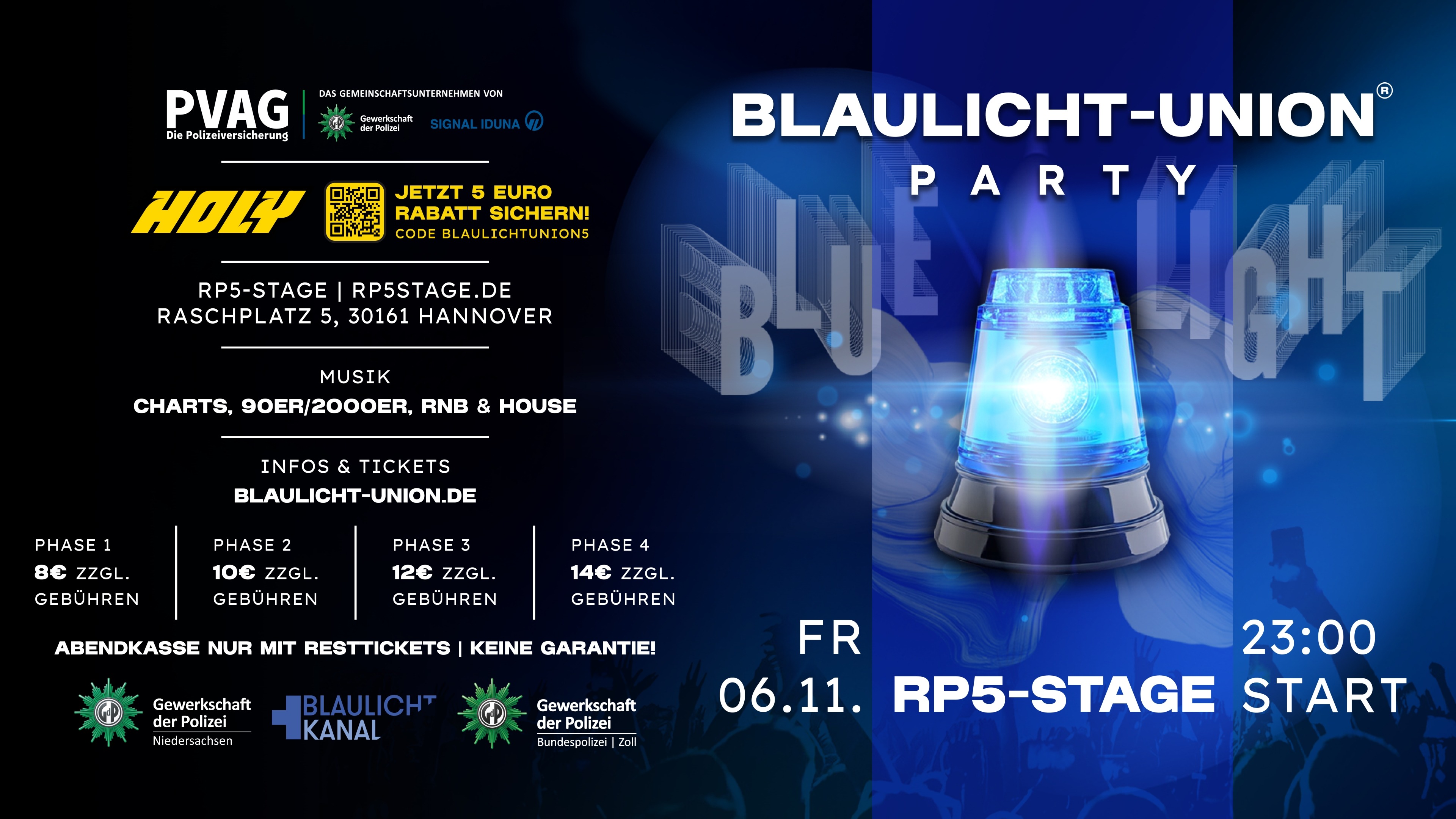 Blaulicht-Union Party - Hannover