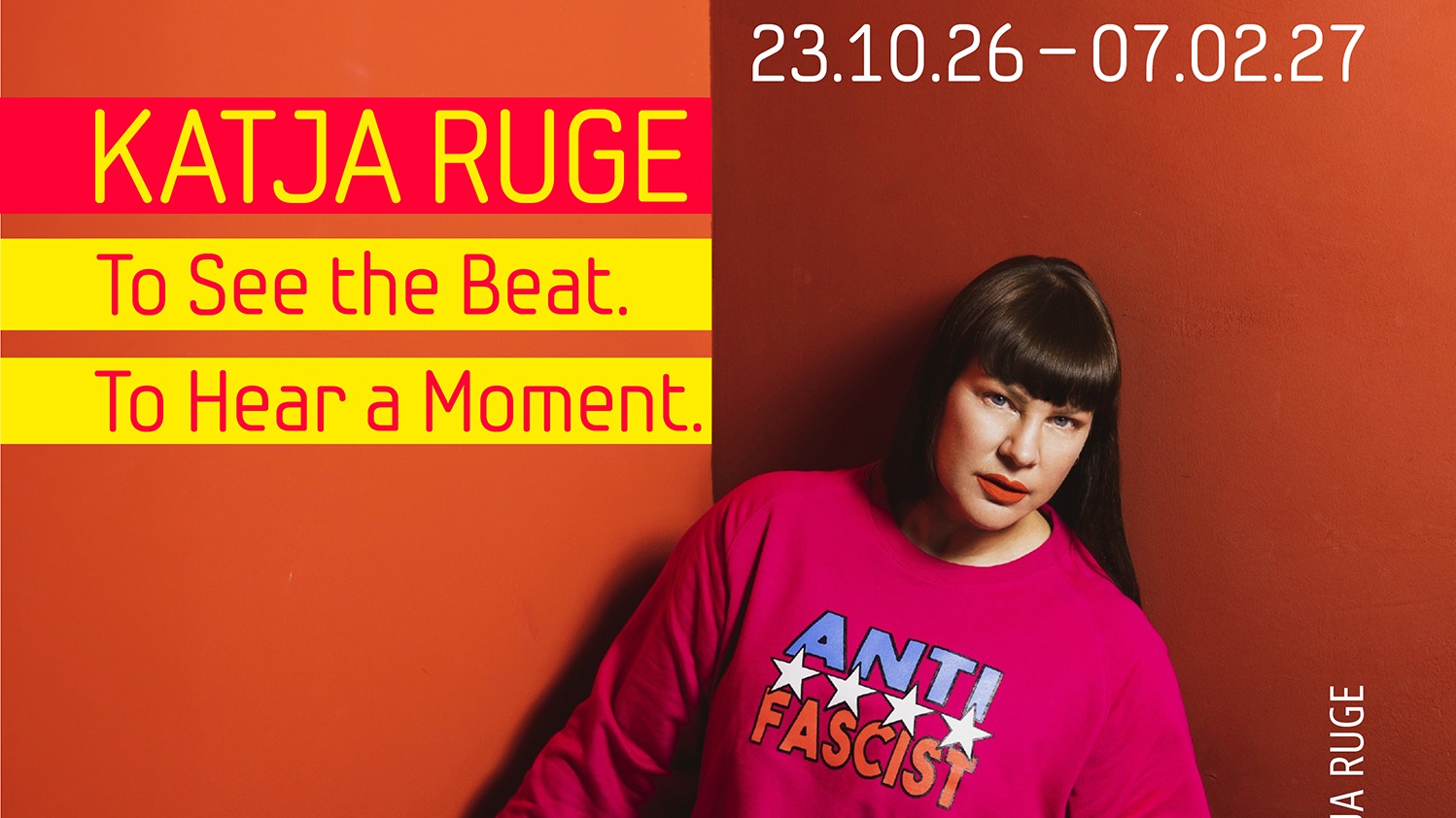 Ausstellung "To See the Beat. To Hear a Moment." von Katja Ruge im MOMEM Frankfurt