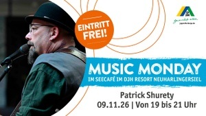 Patrick Shurety zum Music Monday im Seecafé im DJH Resort