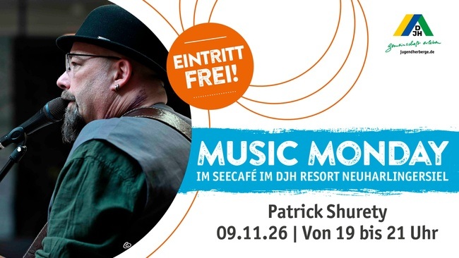 Patrick Shurety zum Music Monday im Seecafé im DJH Resort