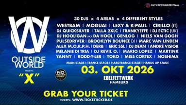 OUTSIDE WORLD FESTIVAL Hamburg TECHNO CLASSICS RAVE