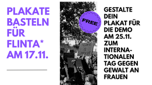 Demo-Plakate basteln für FLINTA*