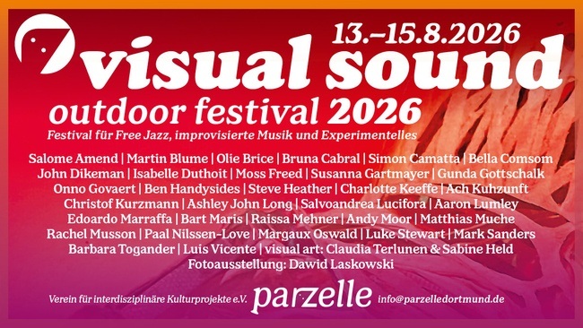 visual sound outdoor festival - Festival für Free Jazz, improvisierte Musik und Experimentelles, 13.08. - 15.08.2026