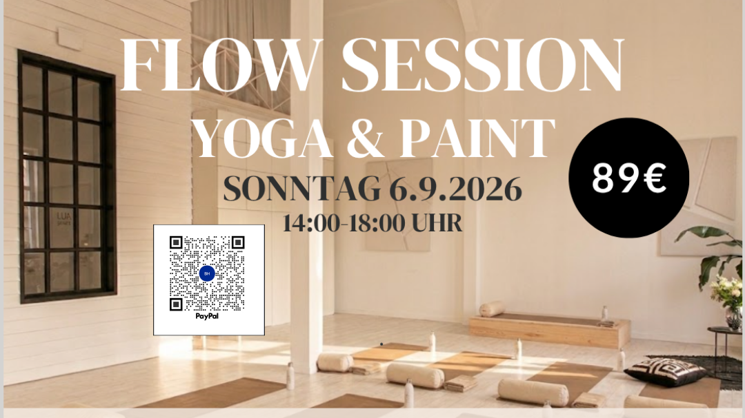Titelbild der Veranstaltung FLOW SESSION YOGA & PAINT