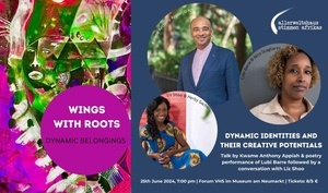 Dynamic Identities and their Creative Potentials - Talk by Kwame Anthony Appiah & poetry performance by Lubi Barre followed by a conversation with Liz Shoo