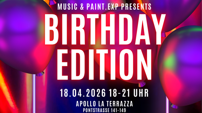 Anniversary Edition • Sa 18.04.26 •18-21 Uhr • Apollo Terrazza Aachen