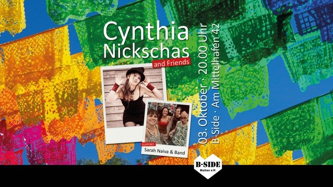 Cynthia Nickschas and Friends | Support: Sarah Naiva and Band