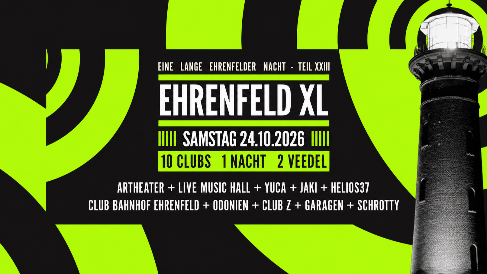 Ehrenfeld XL - 10 Clubs, 1 Nacht, 2 Veedel