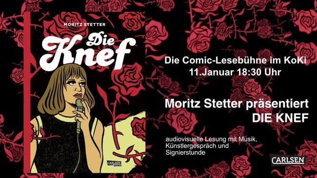 Die Comic-Lesebühne im KoKi: Moritz Stetter "Die KNEF"