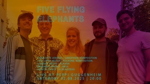 Five Flying Elephants