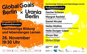 Global Goal 04 - Hochwertige Bildung und lebenslanges Lernen