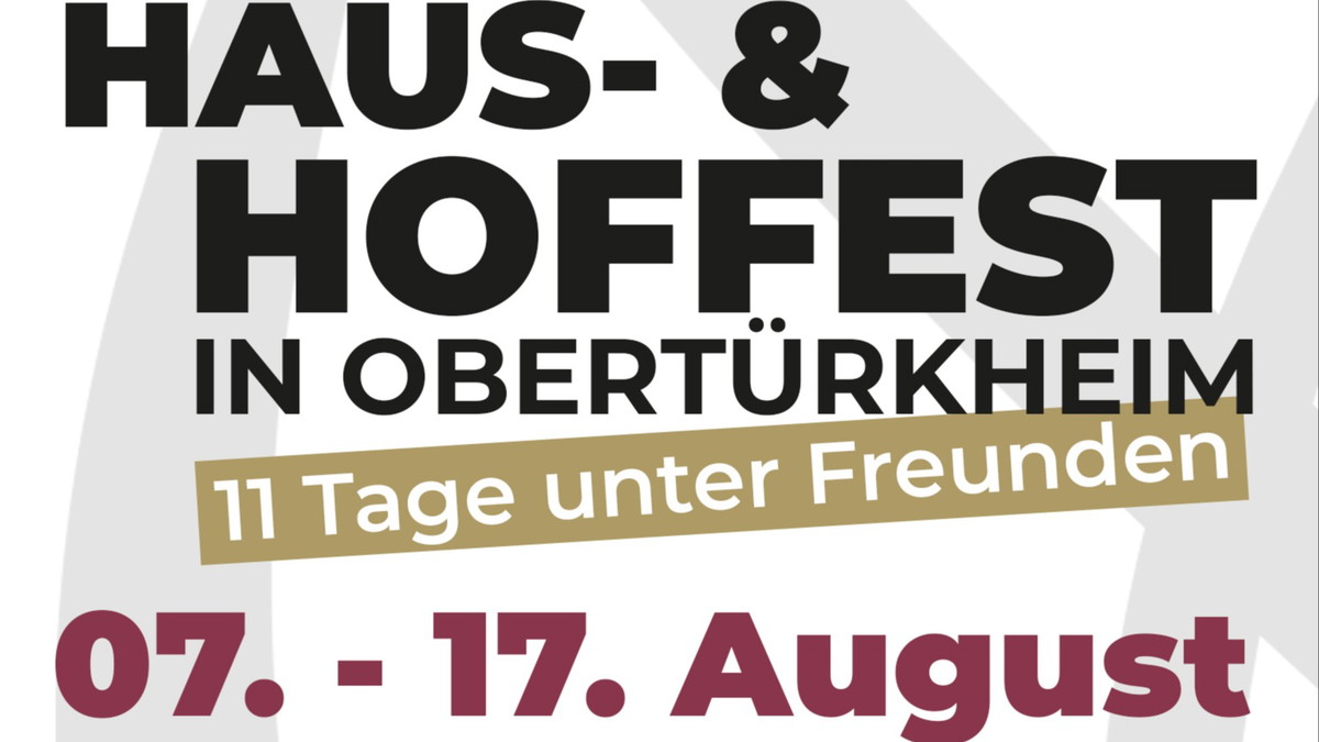 Titelbild der Veranstaltung HAUS- & HOFFEST 2026 | WEINGUT ZAIß | STUTTGART-OBERTÜRKHEIM