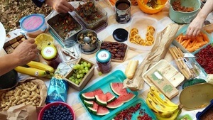 Veganes mitbring Picknick
