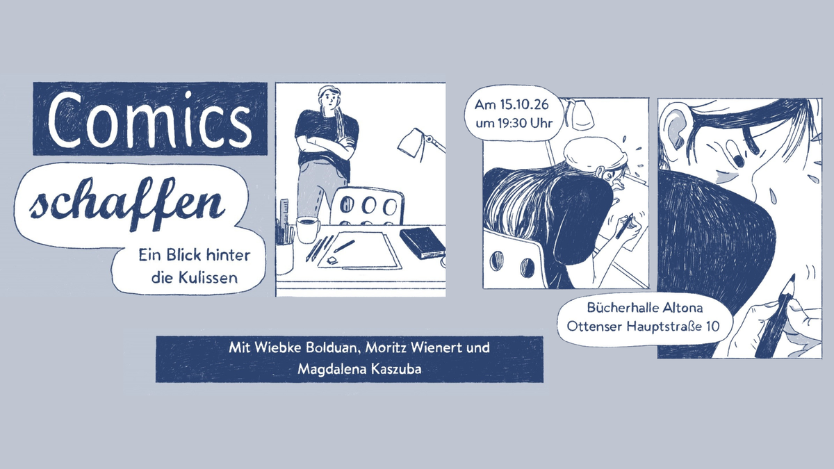 Titelbild der Veranstaltung Comics schaffen - Ein Blick hinter die Kulissen