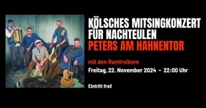 MitSingKunzät vür Naaksüüle, kostenloses Mitsingkonzert mit „Rumtreiber“