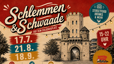 Schlemmen & Schwaade - Der Feierabendmarkt auf dem Chlodwigplatz