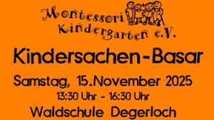 Montessori Kindersachen-Basar
