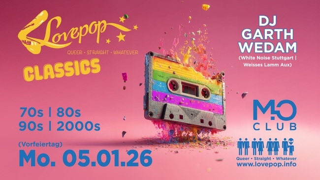 LOVEPOP CLASSICS - Queer Retro Clubbing feat. DJ GARTH WEDAM