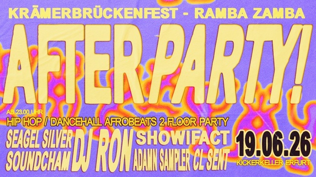 RAMBA ZAMBA BLOCKPARTY AFTERSHOW • KRÄMERBRÜCKENFEST 2026