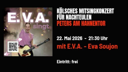 MitSingKunzät vür Naaksüüle, kostenloses Mitsingkonzert mit E.V.A.