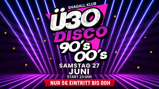 Ü30 Disco - 90's & 00's