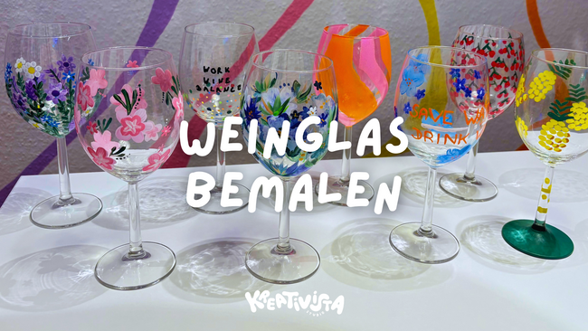 Weingläser bemalen