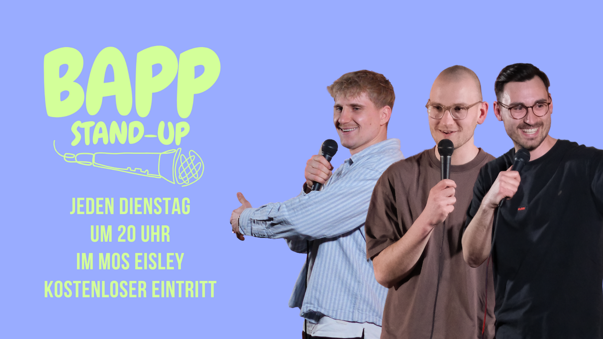 Titelbild der Veranstaltung Bapp Stand-Up Comedy Open Mic