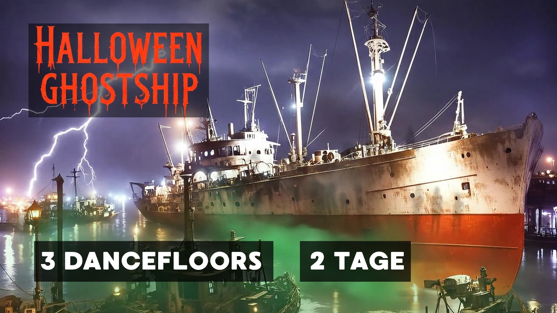 HALLOWEEN GHOSTSHIP – 2 Nächte auf der Cap San Diego