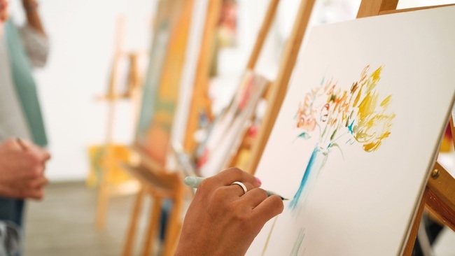 Kreativer Malkurs: Weitergedacht - aus dem Bild heraus