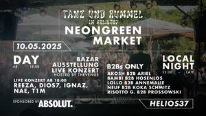 Neongreen Market: Tanz und Rummel im Helios37