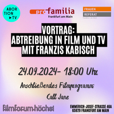 Abtreibung in Film und TV mit Franzis Kabisch