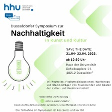 Das erste Düsseldorfer Symposium zur Nachhaltigkeit in Kunst und Kultur