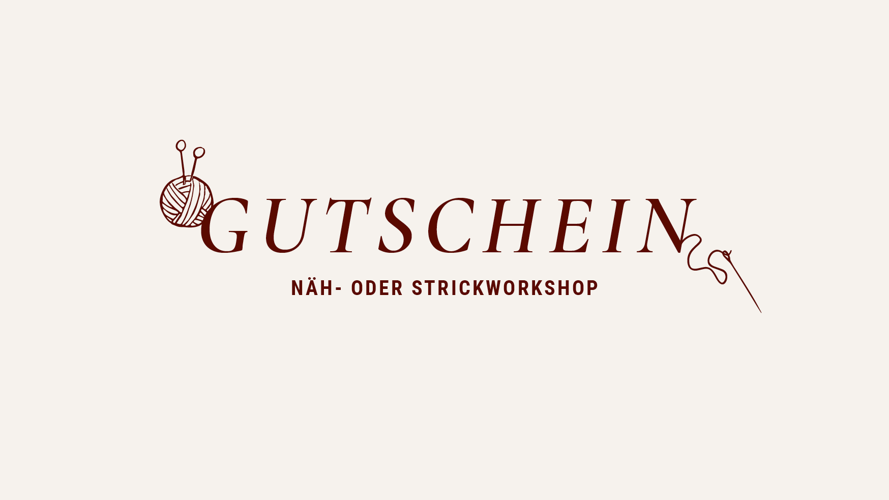 Gutschein Näh- oder Strickworkshop
