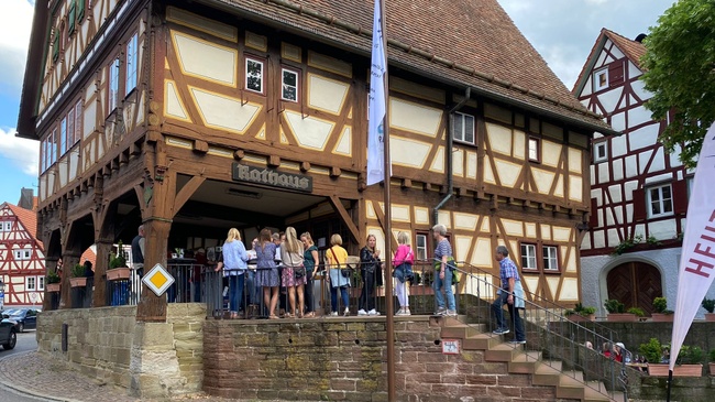 Mannschreck Weine beim Rathaustreff Strümpfelbach