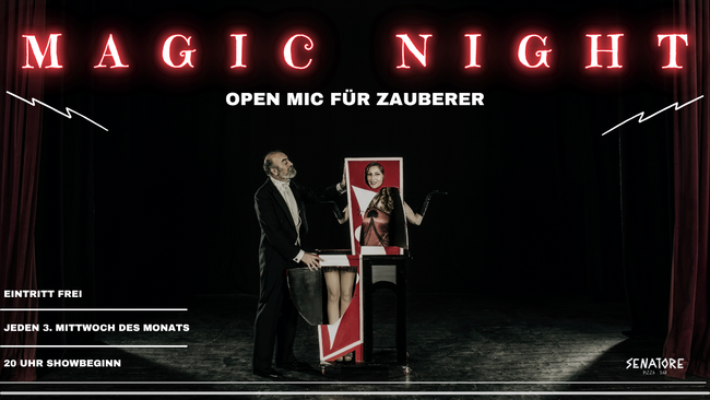 MAGIC NIGHT - Open Mic für Zauberer (Eintritt frei)