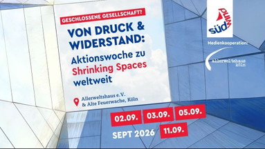 Geschlossene Gesellschaft? Von Druck und Widerstand:  Aktionswoche zu Shrinking Spaces weltweit