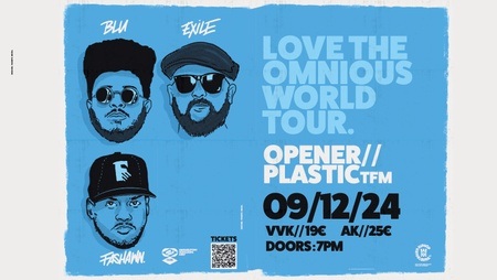 BLU & EXILE with FASHAWN - LOVE (the) OMINOUS WORLD EU/UK TOUR 2024