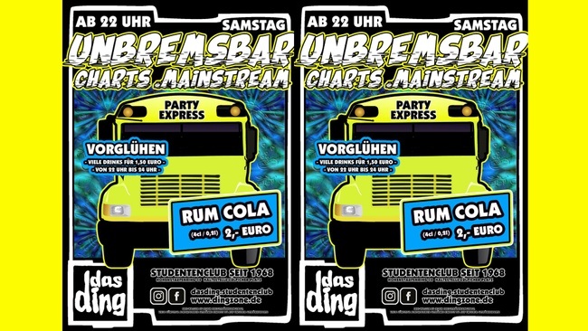 Das Ding: UNBREMSBAR - Samstag!
