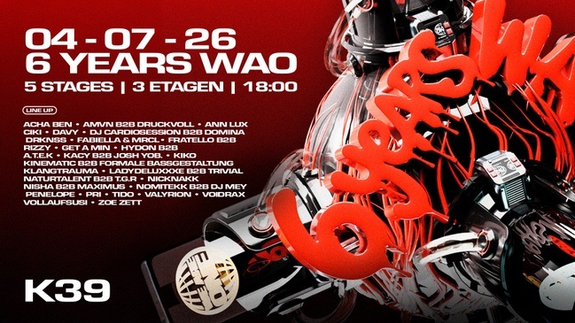 6 JAHRE - WE ARE ONE - K39 | 5 Floors - 3 Etagen