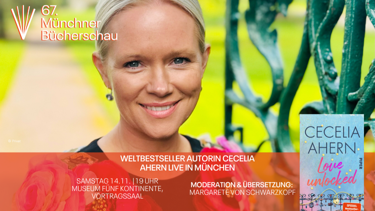 WELTBESTSELLERAUTORIN CECELIA AHERN LIVE IN MÜNCHEN