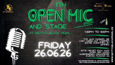 11th Open Mic & Stage Night