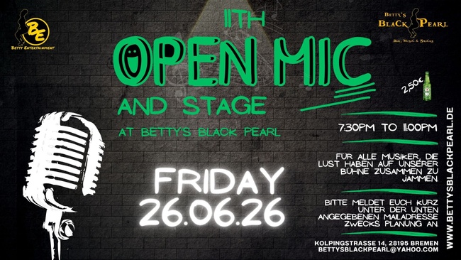 11th Open Mic & Stage Night