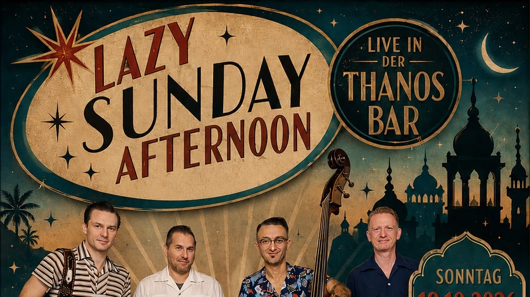 Titelbild der Veranstaltung Lazy Sunday afternoon Ray Black & The flying Carpets