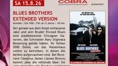 BLUES BROTHERS Extended Version · DJ Orson G. Rich COBRA-SCOPE Sommer Kino Open Air