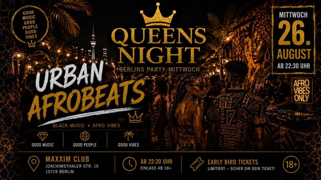 QUEENS NIGHT – URBAN AFROBEATS
