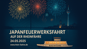 Japanfeuerwerkfahrt auf der Rheinfähre